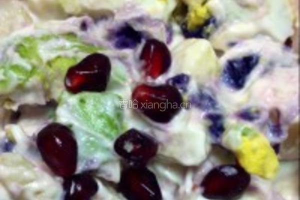 紫薯土豆蔬果沙拉的做法图解4