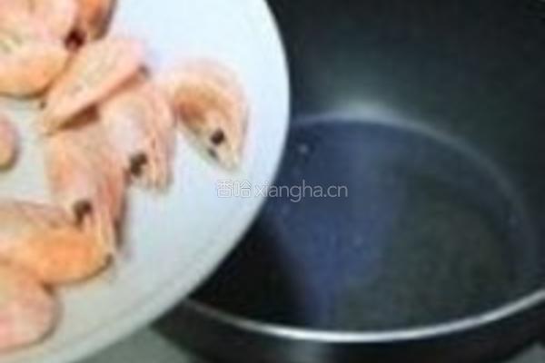 芦笋香煎北极虾的做法图解2