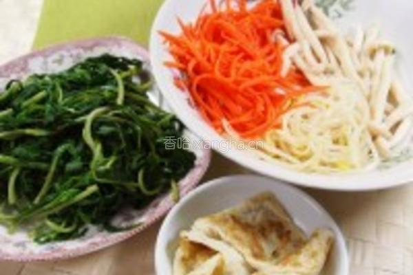 马兰头豆腐卷的做法图解2