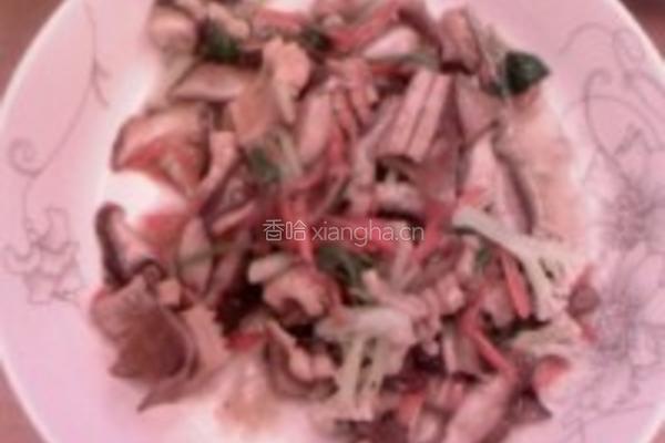花菜炒鱿鱼干的做法图解5