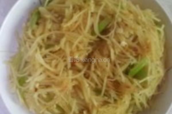 土豆丝炒芹菜的做法图解4