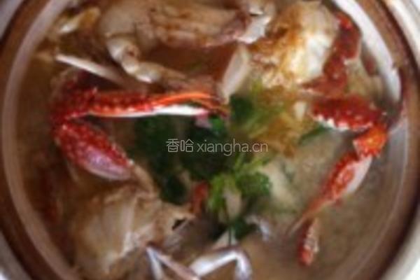 蟹煲豆腐的做法图解3