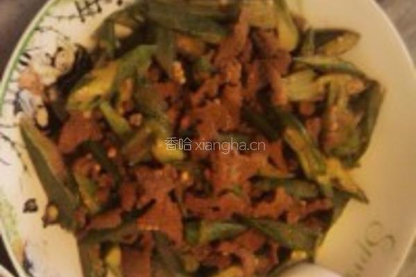 秋葵炒牛肉的做法图解3
