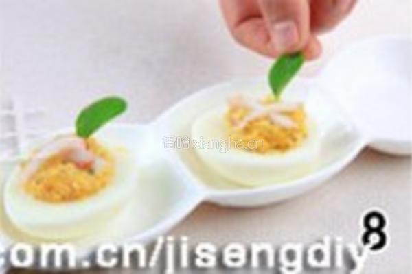蟹肉魔鬼蛋的做法图解8