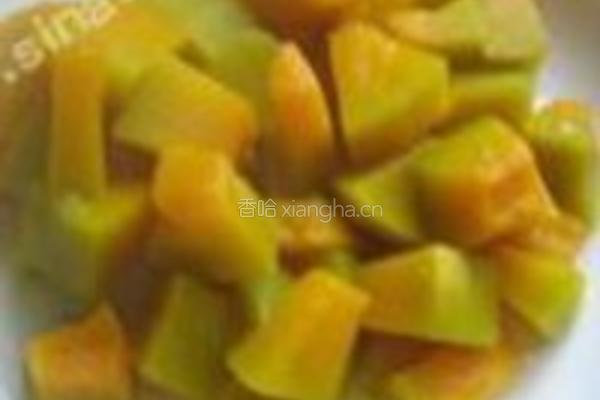 红豆沙南瓜糕的做法图解1
