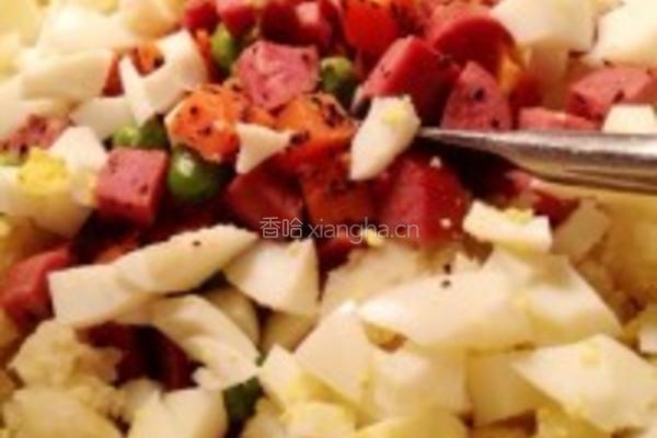 土豆沙拉小清新的做法图解6