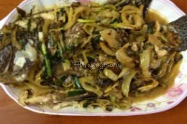 酸菜焖鱼的做法图解5