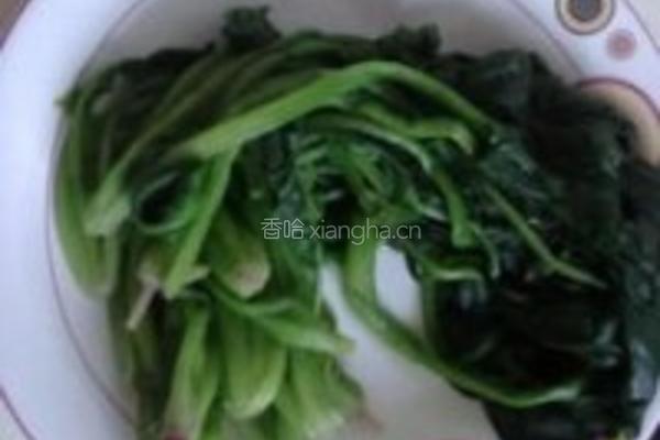姜汁海虹菠菜的做法图解4