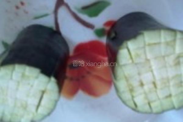 蒜泥菊花茄子的做法图解4