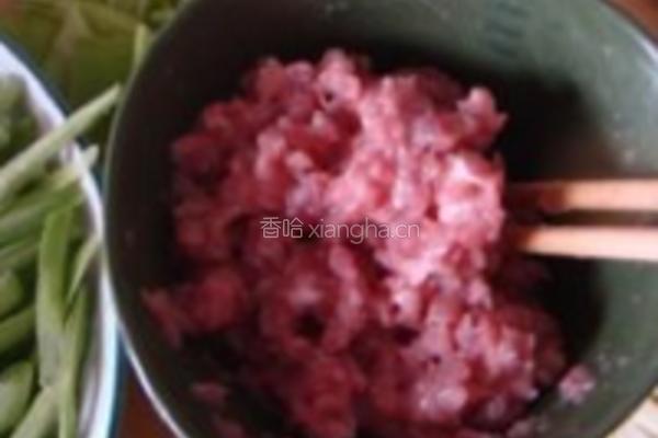 肉末芸豆的做法图解3