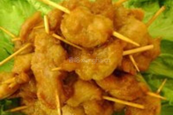 家制牙签肉(鸡肉)的做法图解5