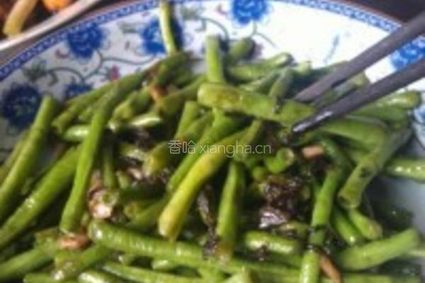 榄菜豆角的做法图解1