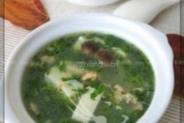 荠菜豆腐羮的做法图解5
