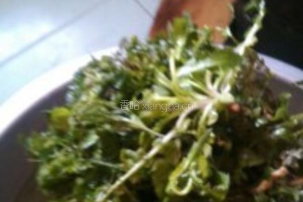 荠菜豆腐羮的做法图解1