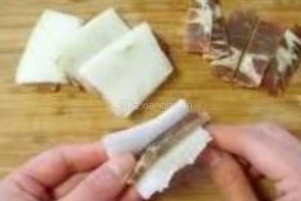 火腿东瓜夹的做法图解2