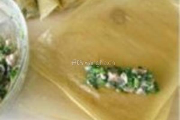 荠菜腐衣包的做法图解4
