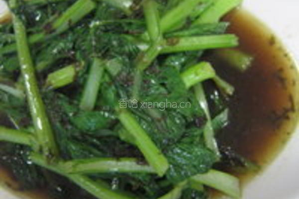 橄榄菜炒油菜的做法图解5