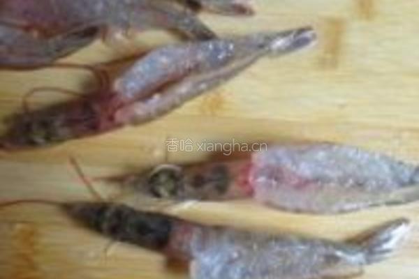 虾蒸粉丝的做法图解3