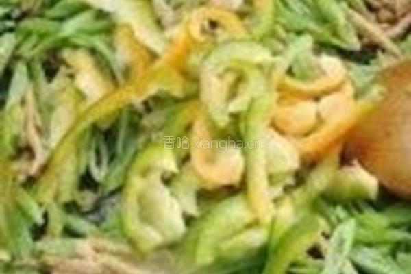 扁豆炒肉丝的做法图解5