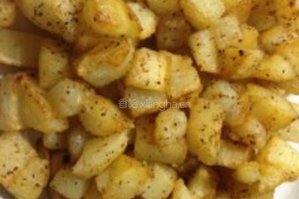 黄油黑胡椒煎土豆丁的做法图解4