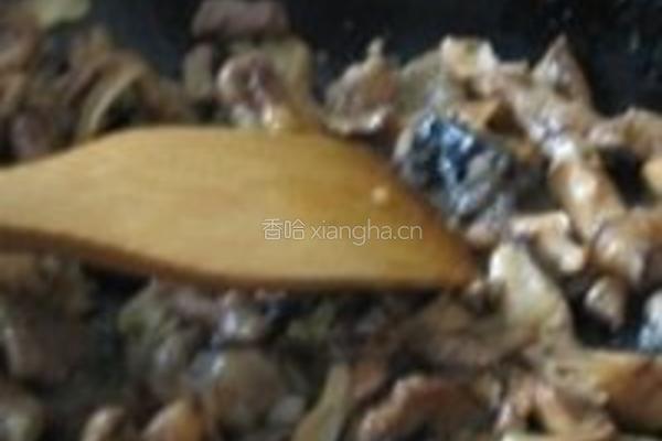 元蘑炒油菜的做法图解2