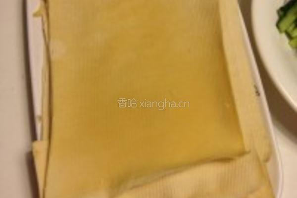 干豆腐卷大葱的做法图解1