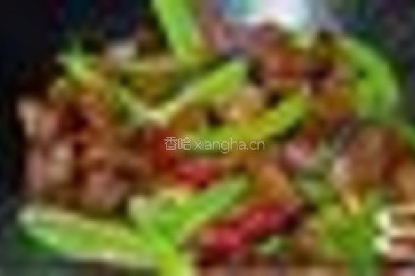 荷兰豆烧肉的做法图解5