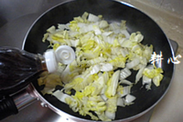 大白菜炒培根的做法图解10