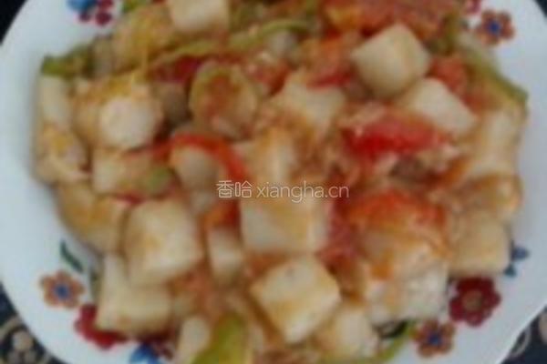 素炒米豆腐的做法图解1