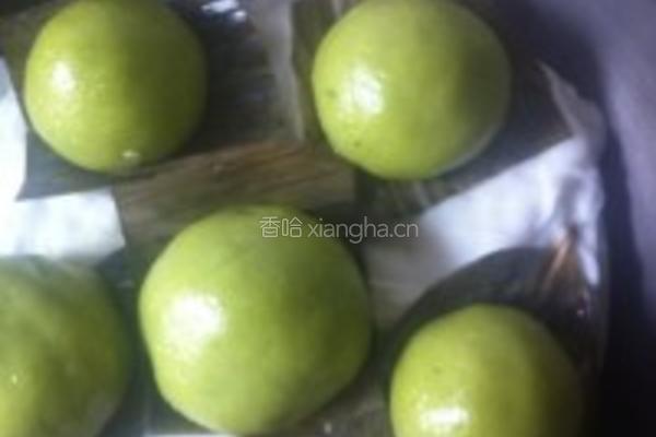 荠菜笋丁青团的做法图解6