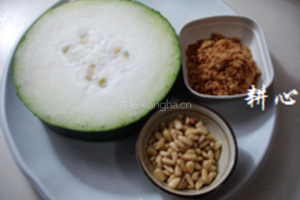 肉松炒冬瓜的做法图解1
