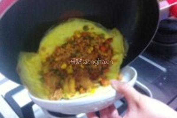 咖喱猪排蛋包饭的做法图解13