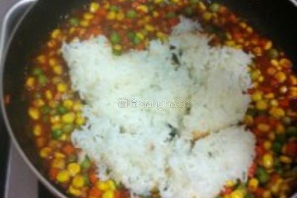 咖喱猪排蛋包饭的做法图解9