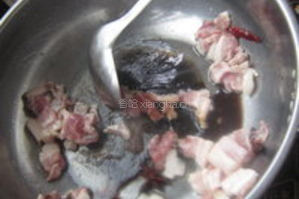 扁豆小炒肉的做法图解4