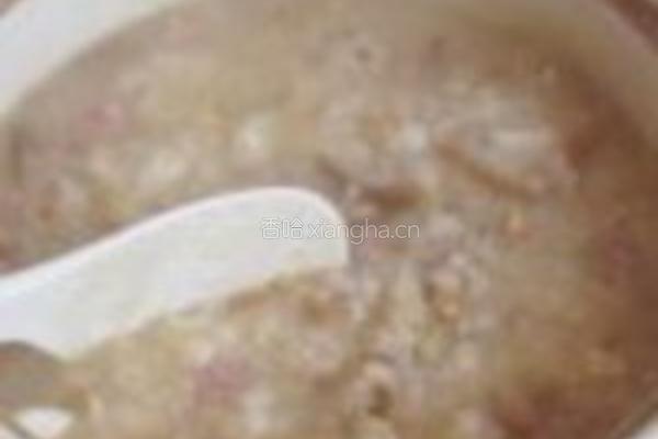 黄花菜干菜煲咸肉粥的做法图解7
