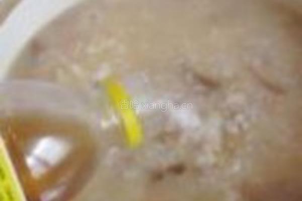 黄花菜干菜煲咸肉粥的做法图解8