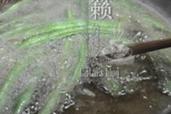 橄菜煸豆角的做法图解2