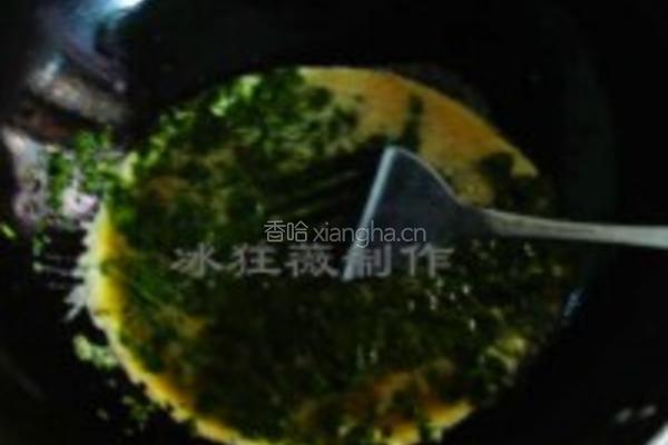 荠菜跑蛋的做法图解4