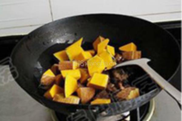 南瓜豆豉炒排骨的做法图解10