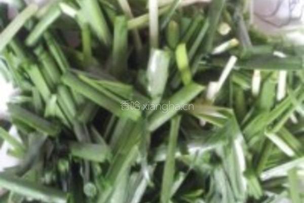 豆芽干豆腐丝炒韭菜的做法图解4