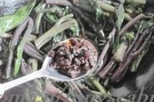 鲜嫩红菜苔的做法图解4