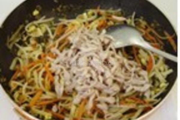 雪菜杂炒的做法图解5