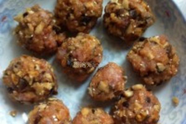 瘦肉香菇丸的做法图解4