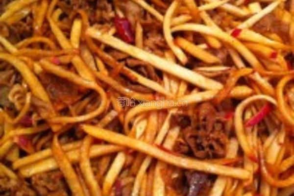 羊肉片炒便萝卜的做法图解4