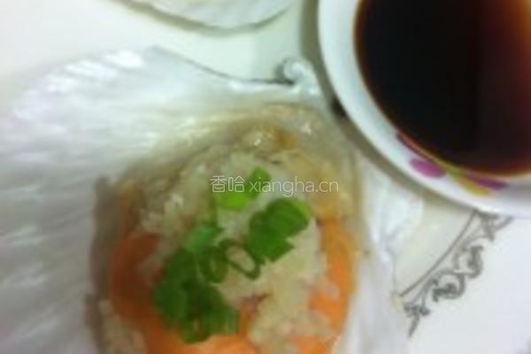 蒜茸蒸扇贝的做法图解3