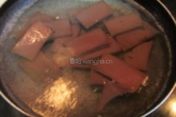 酸菜烧血旺的做法图解2