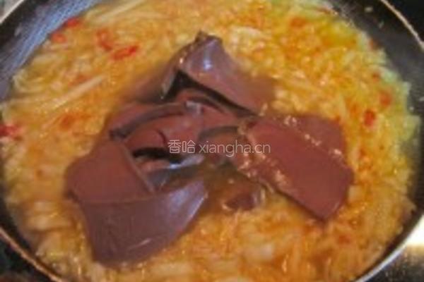 酸菜烧血旺的做法图解8