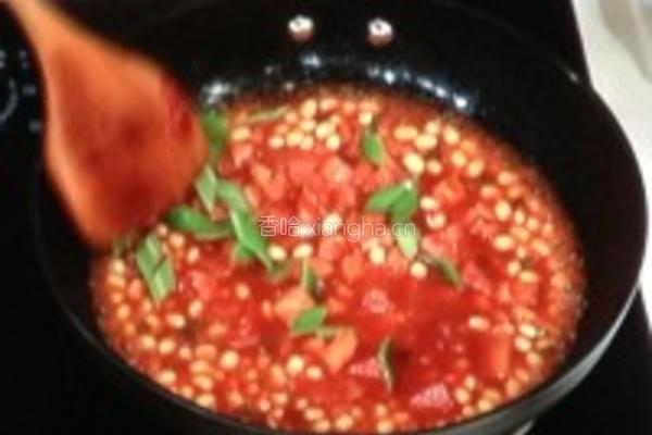 番茄烩黄豆的做法图解6