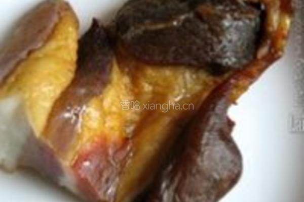 香干蒸腊肉的做法图解1