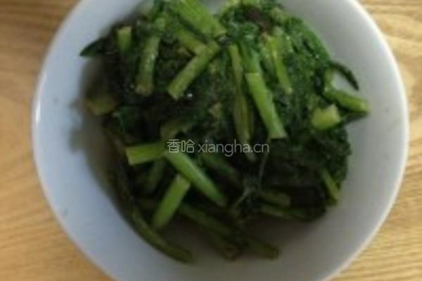 麻酱拌蒿子杆的做法图解2